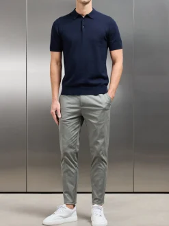 Side Adjuster Tailored Chino Trouser - Olive