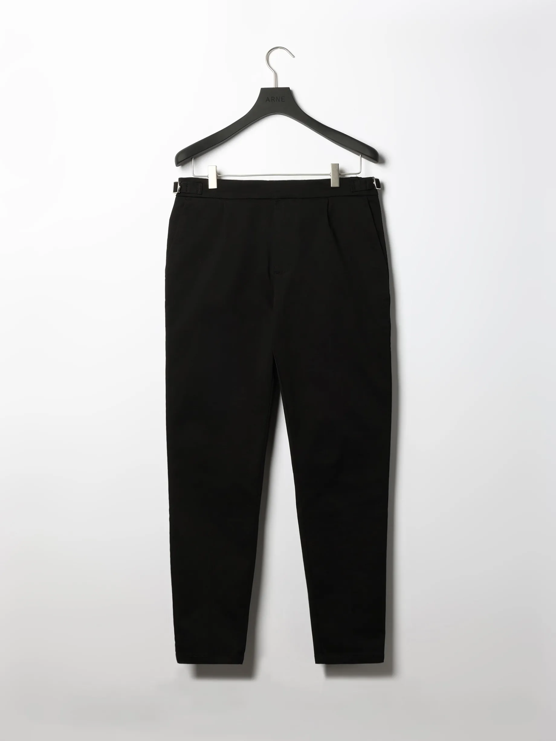 Side Adjuster Tailored Chino Trouser - Black