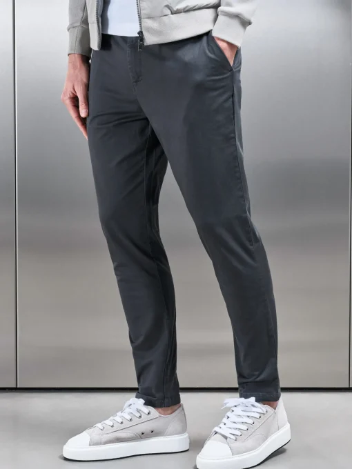 Slim Fit Chino Trouser - Grey