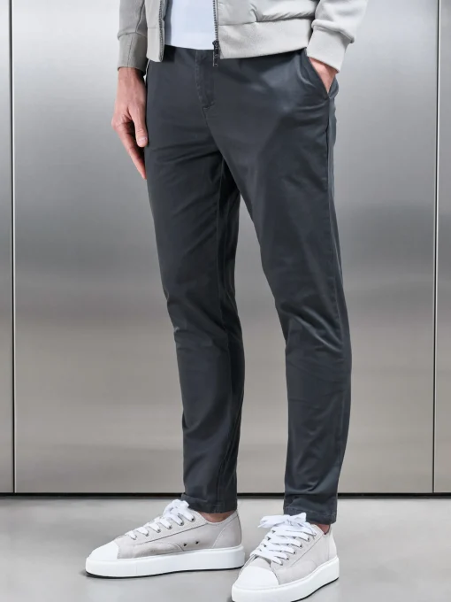 Slim Fit Chino Trouser - Grey