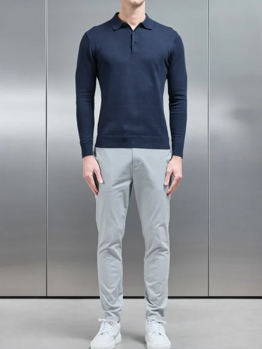 Slim Fit Chino Trouser - Mid Grey