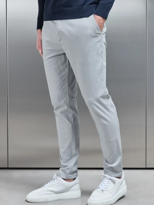 Slim Fit Chino Trouser - Mid Grey