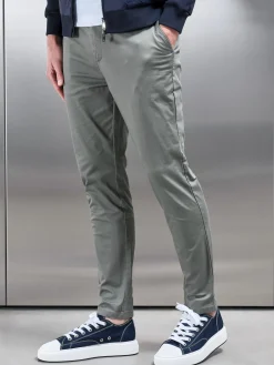 Slim Fit Chino Trouser - Olive