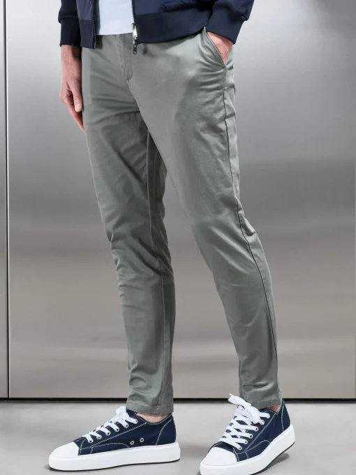 Slim Fit Chino Trouser - Olive