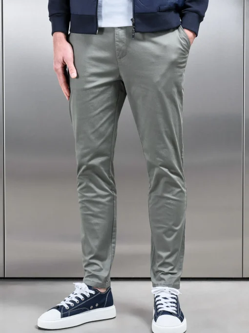 Slim Fit Chino Trouser - Olive