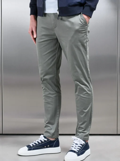 Slim Fit Chino Trouser - Olive