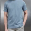 Slim Fit Cotton T-Shirt - Light Blue