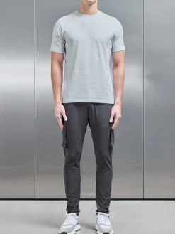 Slim Fit Cotton T-shirt - Marl Grey