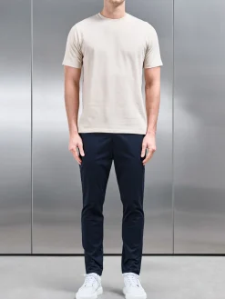 Slim Fit Cotton T-Shirt - Oatmeal Marl