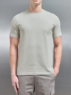 Slim Fit Cotton T-shirt - Stone