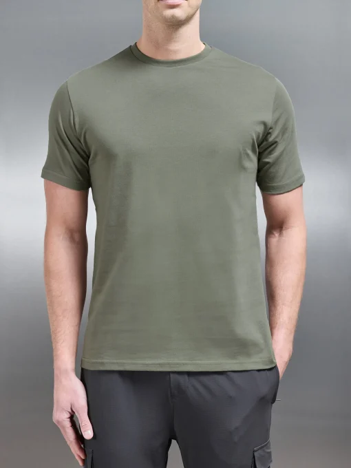 Slim Fit Cotton T-shirt - Sage