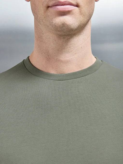 Slim Fit Cotton T-shirt - Sage