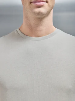 Slim Fit Cotton T-shirt - Stone