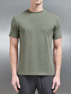 Slim Fit Cotton T-shirt - Sage