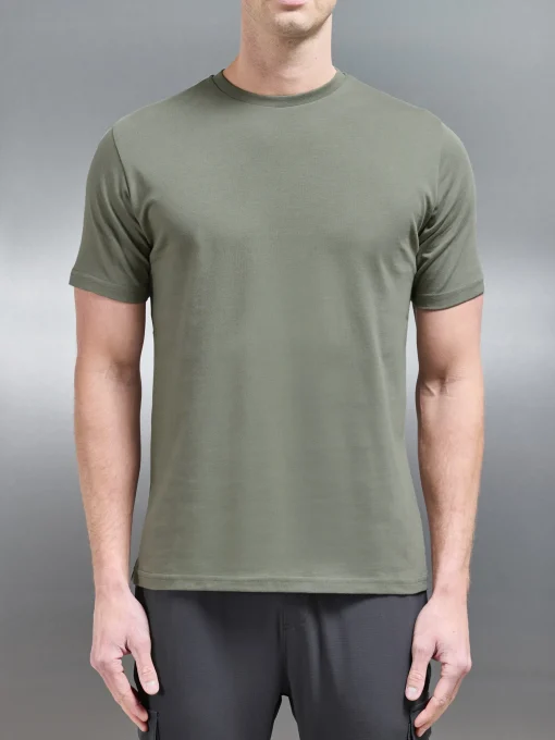 Slim Fit Cotton T-shirt - Sage