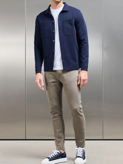 Slim Fit Denim Jeans - Olive