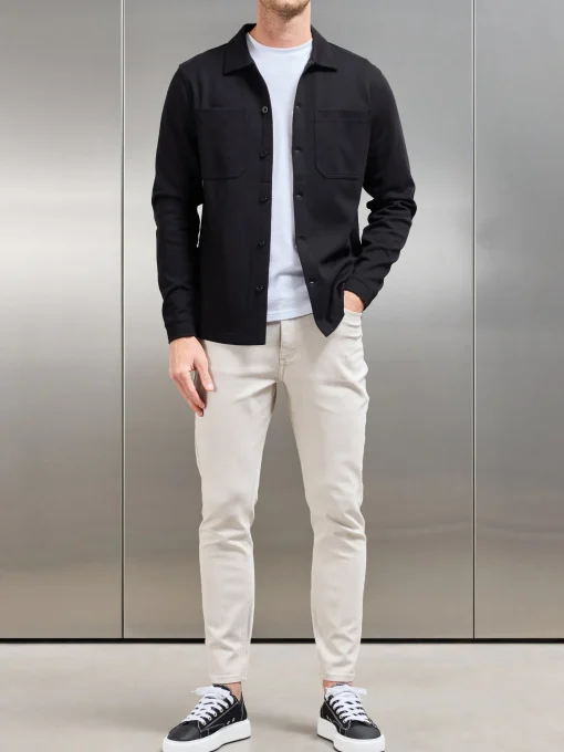 Slim Fit Denim Jeans - Stone