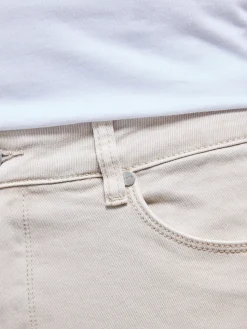 Slim Fit Denim Jeans - Stone