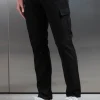 Smart Relaxed Cotton Cargo Pant - Black