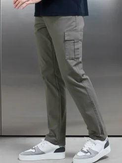 Smart Relaxed Cotton Cargo Pant - Olive