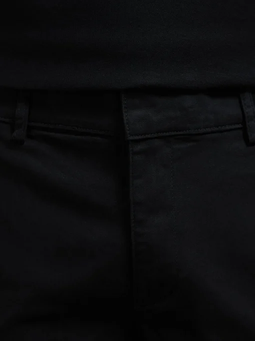 Smart Relaxed Cotton Cargo Pant - Black
