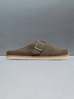 Suede Mule - Taupe