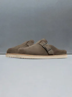 Suede Mule - Taupe