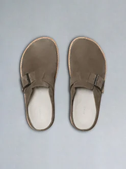 Suede Mule - Taupe