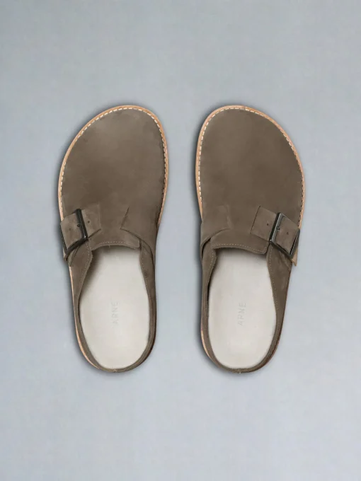 Suede Mule - Taupe
