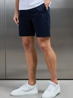 Tailored Chino Drawstring Short - Navy