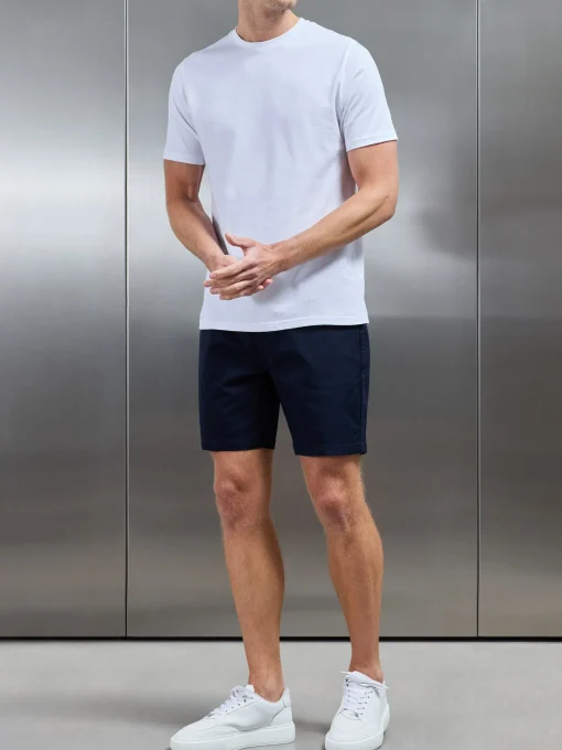 Tailored Chino Drawstring Short - Navy