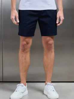 Tailored Chino Drawstring Short - Navy