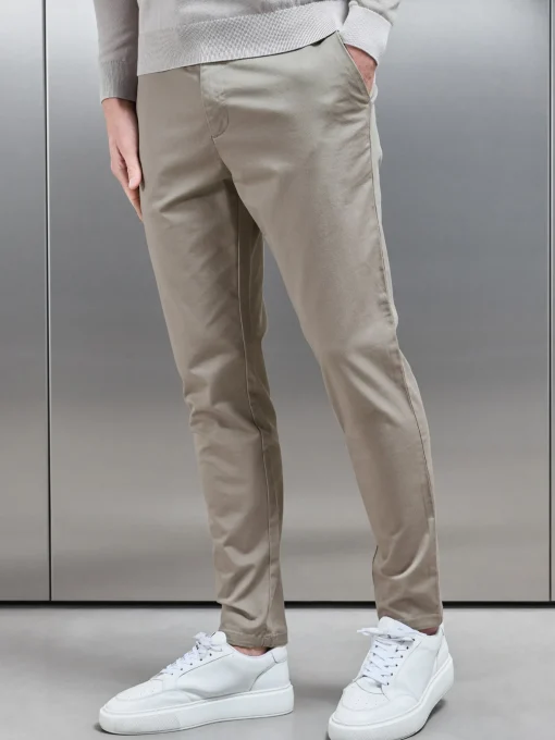 Tailored Chino Trouser - Taupe
