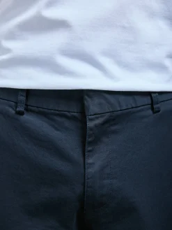 Tailored Cotton Cargo Pant - Navy