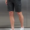 Tailored Cotton Cargo Short - Grey