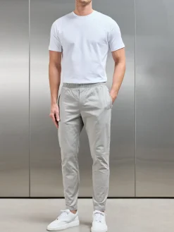 Tailored Drawstring Chino Trouser - Stone