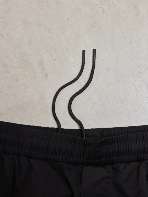Tailored Drawstring Chino Trouser - Black
