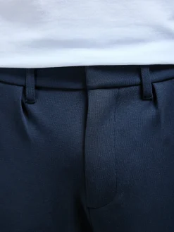 Tailored Interlock Chino Trouser - Navy