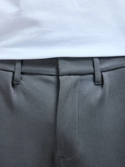 Tailored Interlock Chino Trouser - Grey