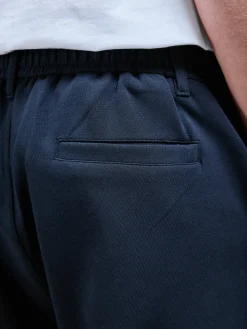 Tailored Interlock Chino Trouser - Navy