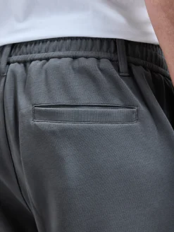 Tailored Interlock Chino Trouser - Grey