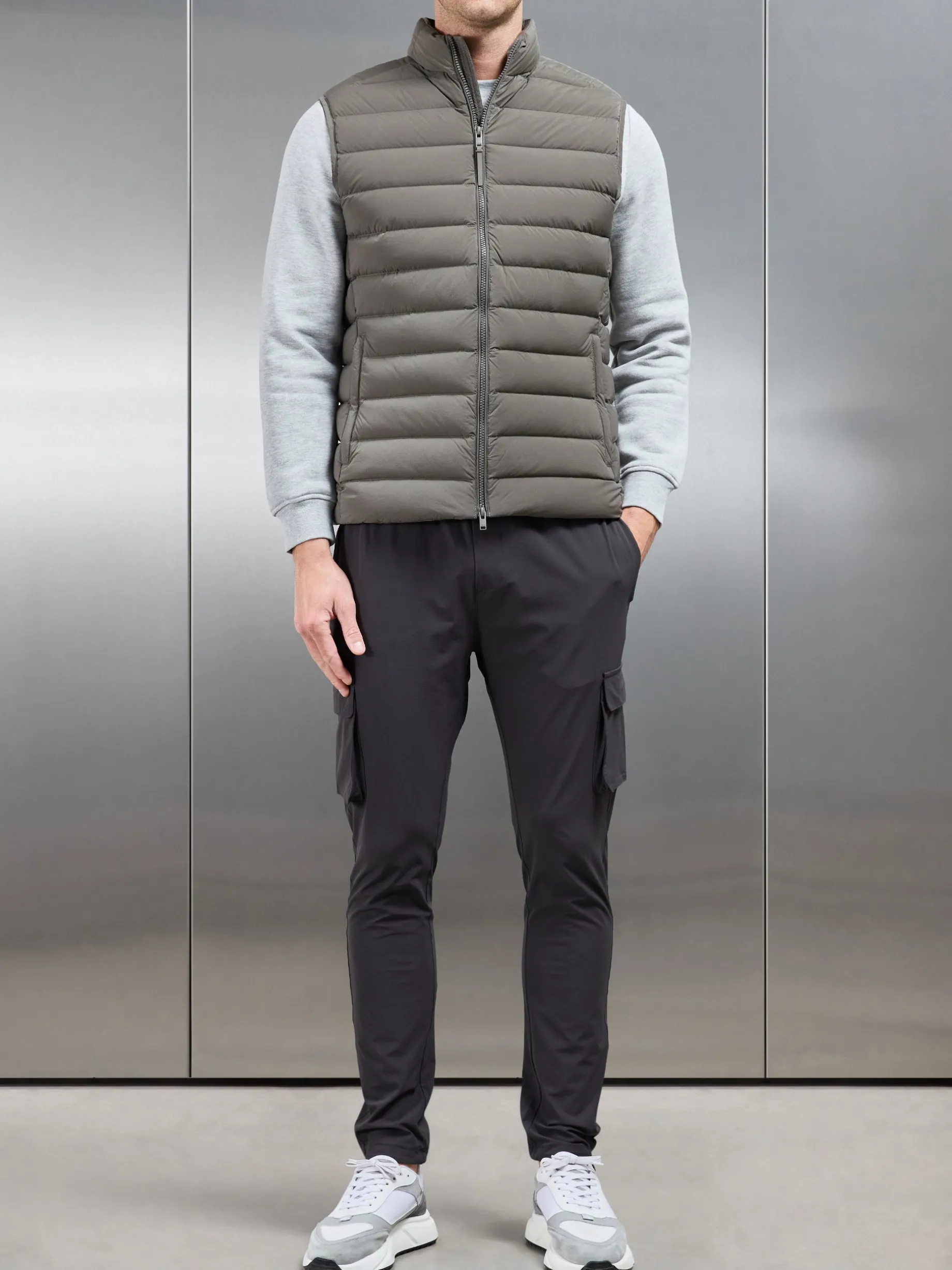 Technical Down Gilet - Olive