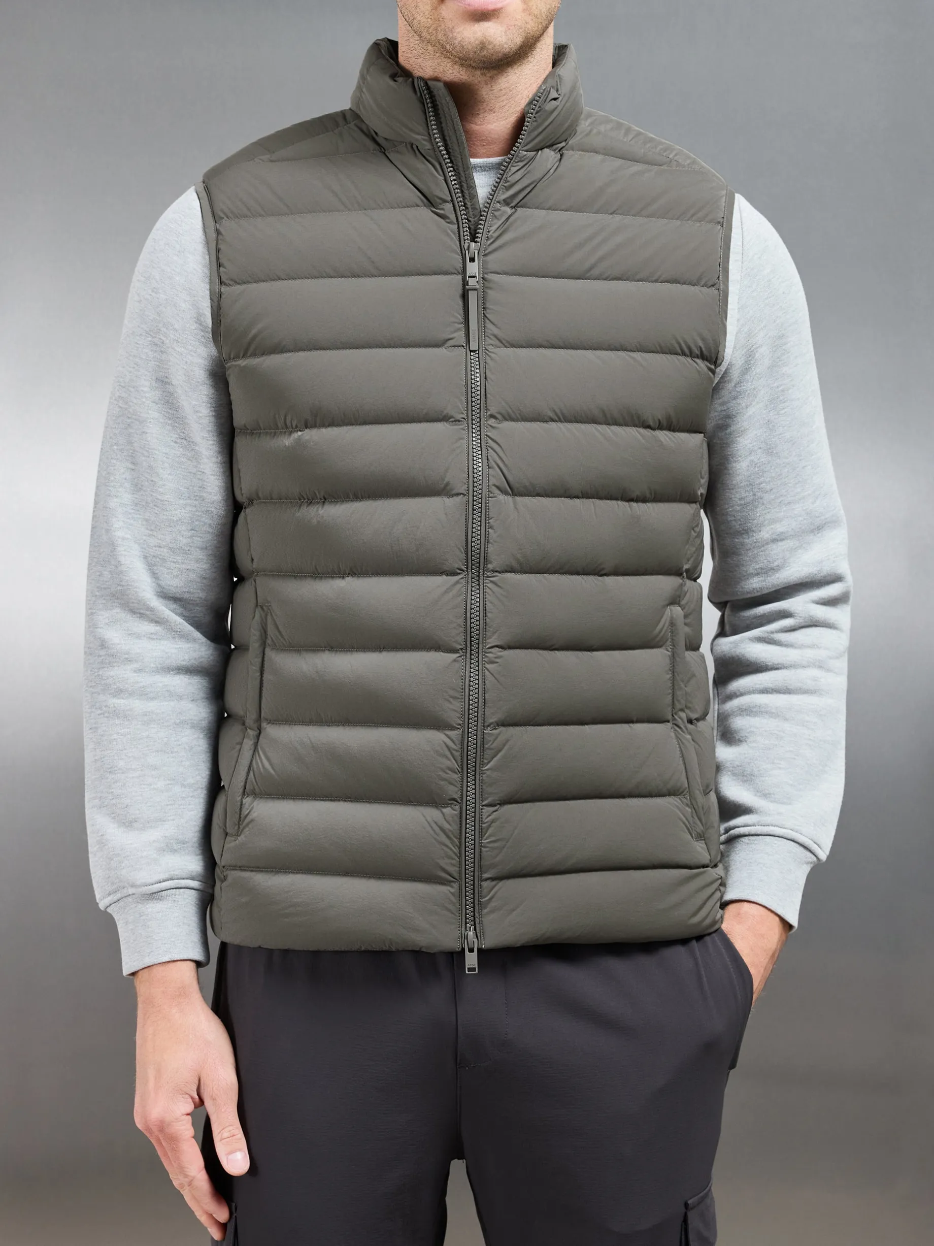 Technical Down Gilet - Olive