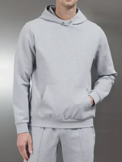 Technical Jersey Hoodie - Marl Grey