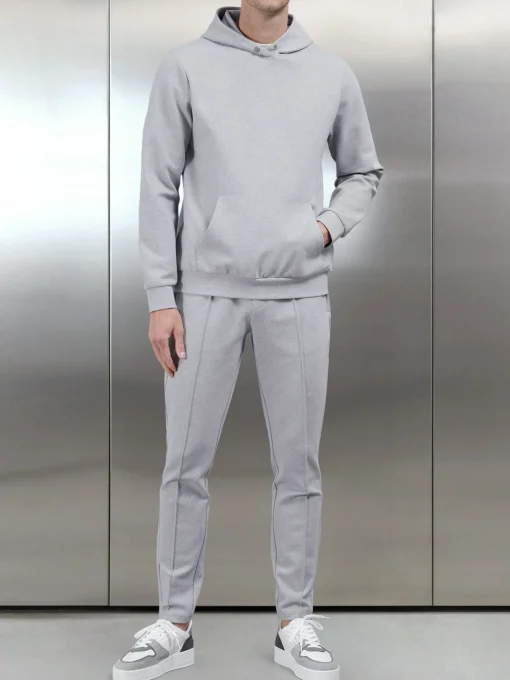 Technical Jersey Hoodie - Marl Grey