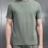 Technical Jersey Piping T-Shirt - Olive