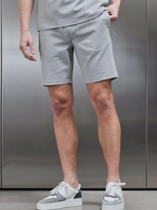 Technical Jersey Short - Marl Grey