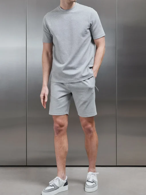 Technical Jersey Short - Marl Grey