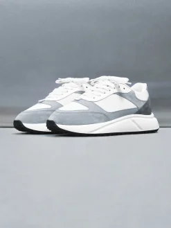 Technical Runner - White Grey