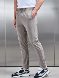 Technical Stretch Chino Trouser - Taupe